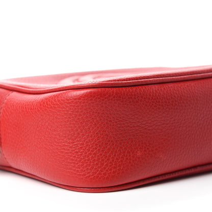 Gucci Pebbled Calfskin Small Soho Disco Bag Tabasco Red 6 of 11