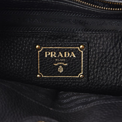 Prada Vitello Daino Tote Black 5 of 8