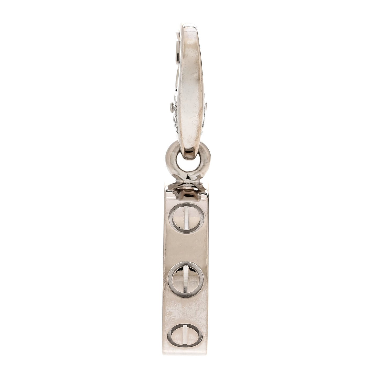 18K White Gold LOVE Ring Charm