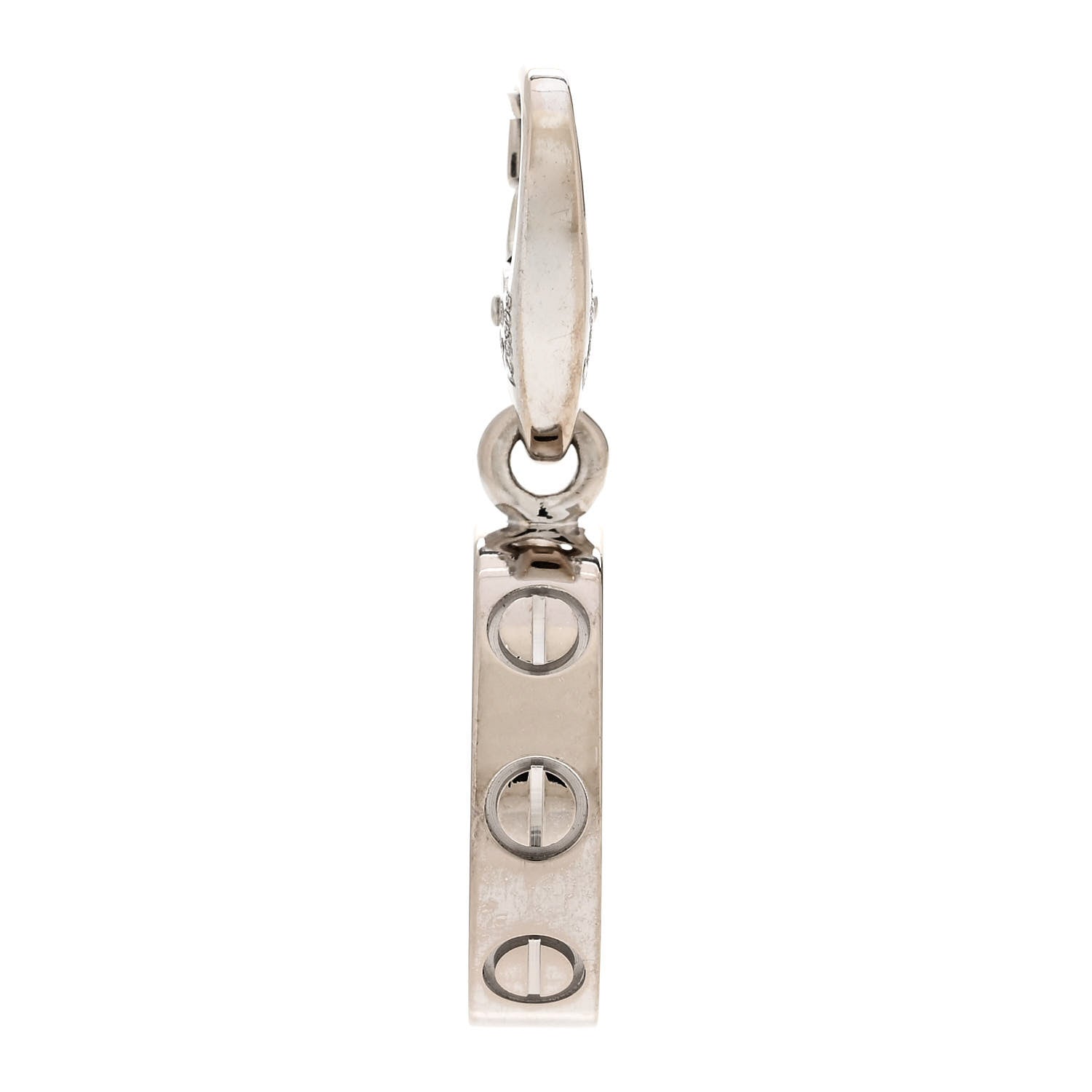Cartier 18K White Gold LOVE Ring Charm 1 of 6
