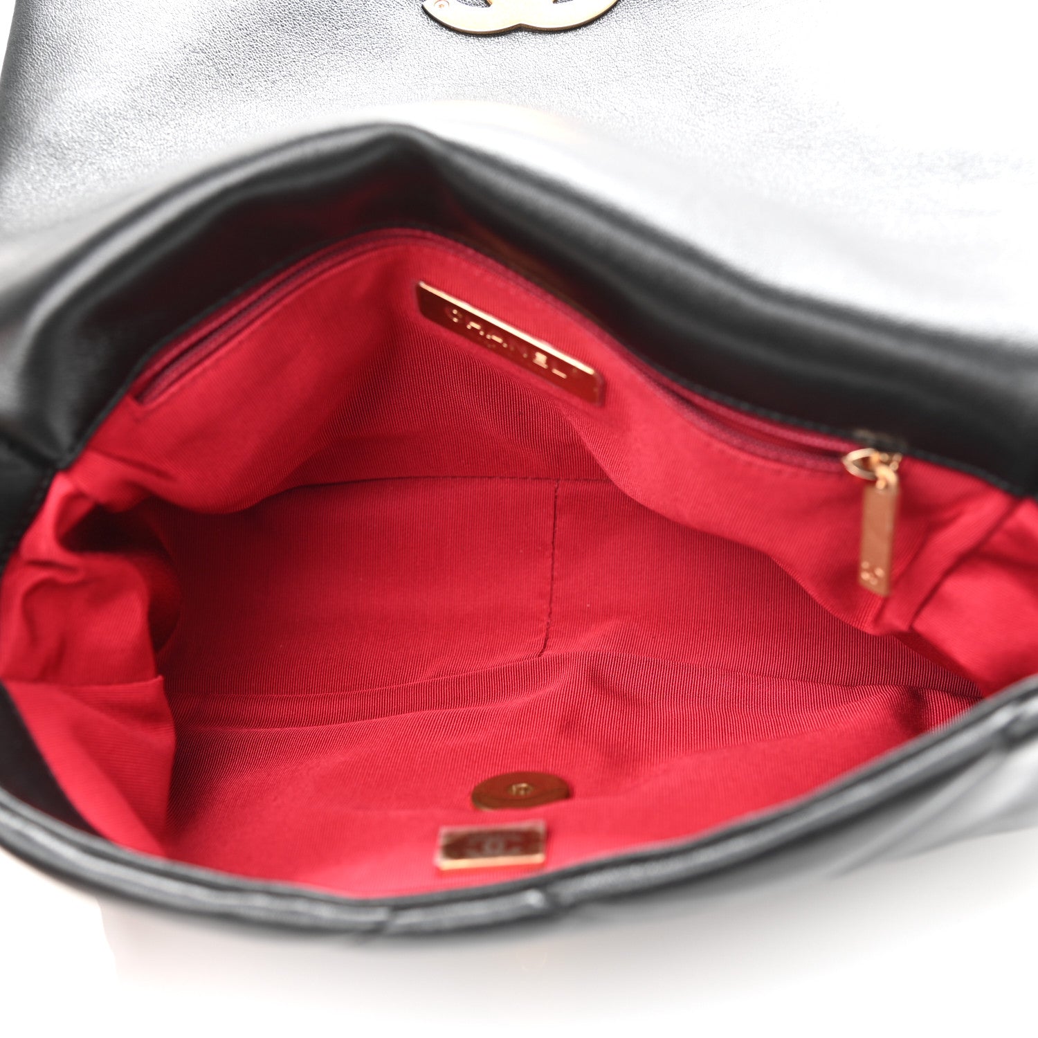 Chanel Lambskin Quilted Medium Chanel 19 Flap Black 5 of 11