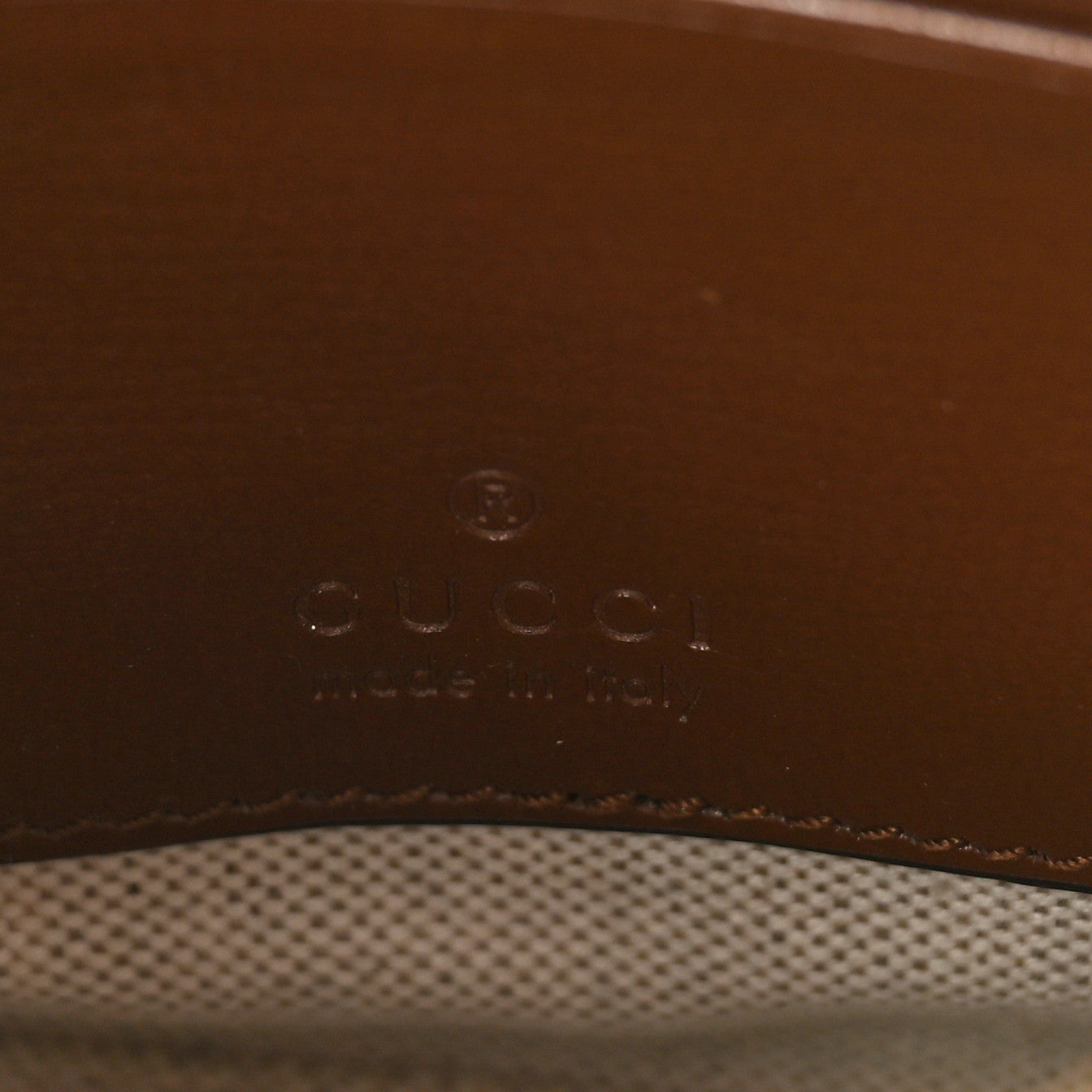 Gucci GG Supreme Monogram Azalea Calfskin Small Retro Interlocking G Wristlet Messenger Bag Beige Ebony Brown Sugar 6 of 8