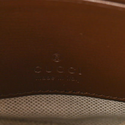 Gucci GG Supreme Monogram Azalea Calfskin Small Retro Interlocking G Wristlet Messenger Bag Beige Ebony Brown Sugar 6 of 8