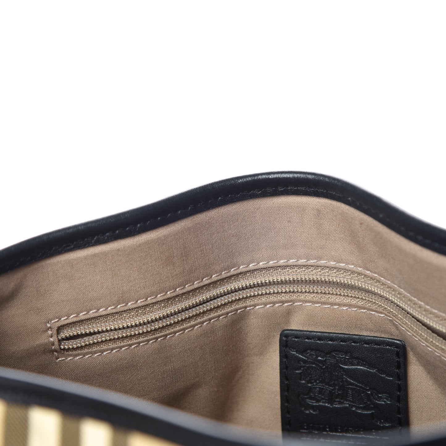 House Check Buckle Tote Black