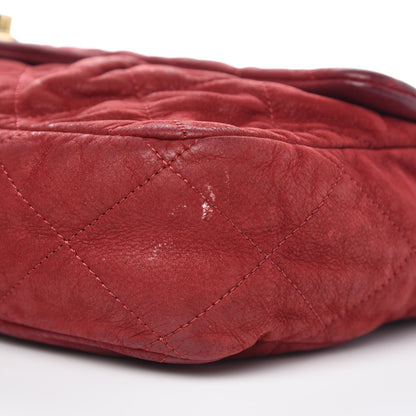 Chanel Iridescent Calfskin Large Chic Quilt Flap Red 13 of 14