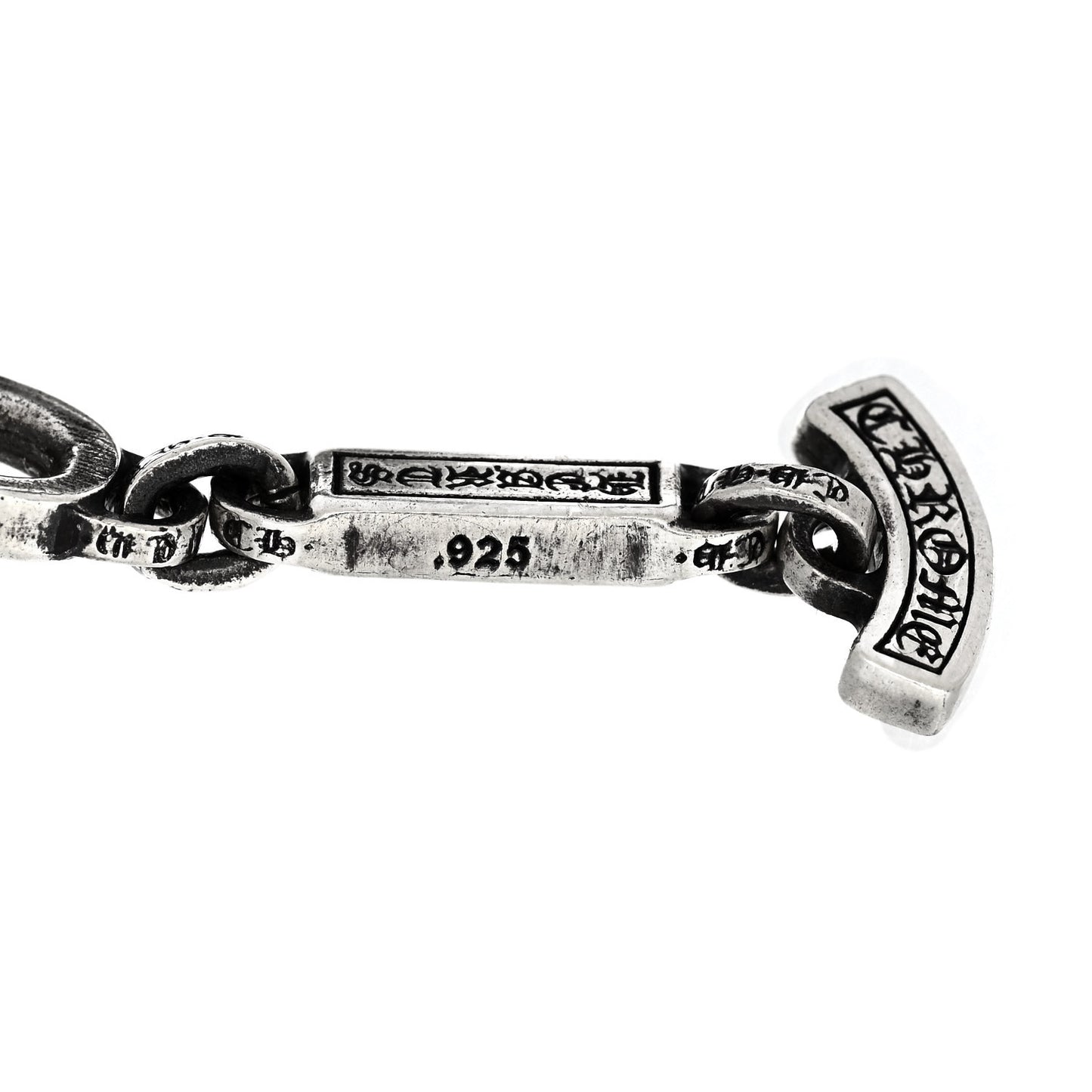 Sterling Silver Paper E Chain Bracelet