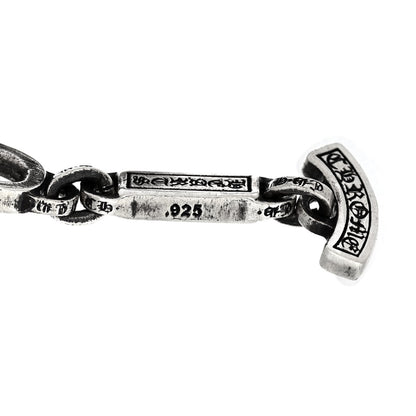 Chrome Hearts Sterling Silver Paper E Chain Bracelet 4 of 4