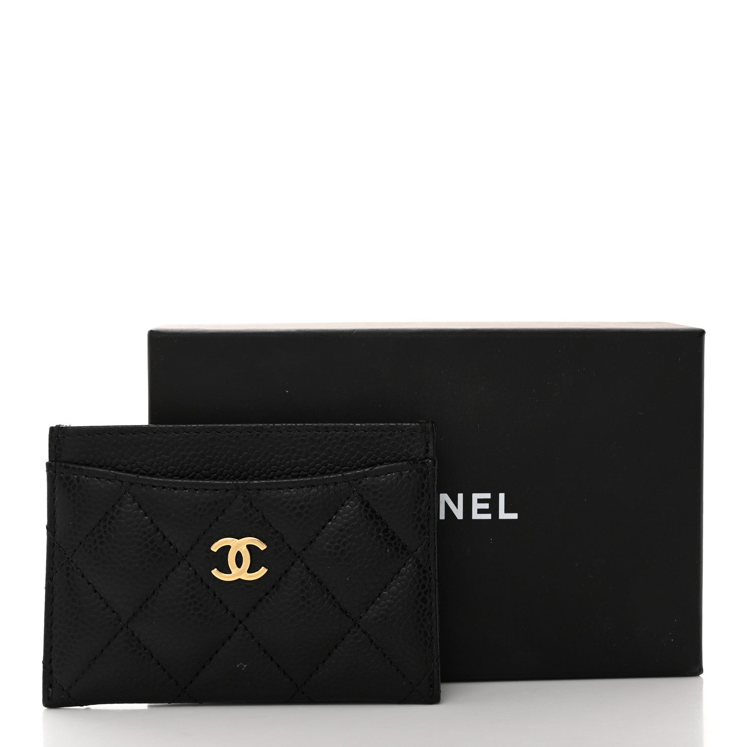 Chanel Caviar Quilted Card Holder Black 10 of 10