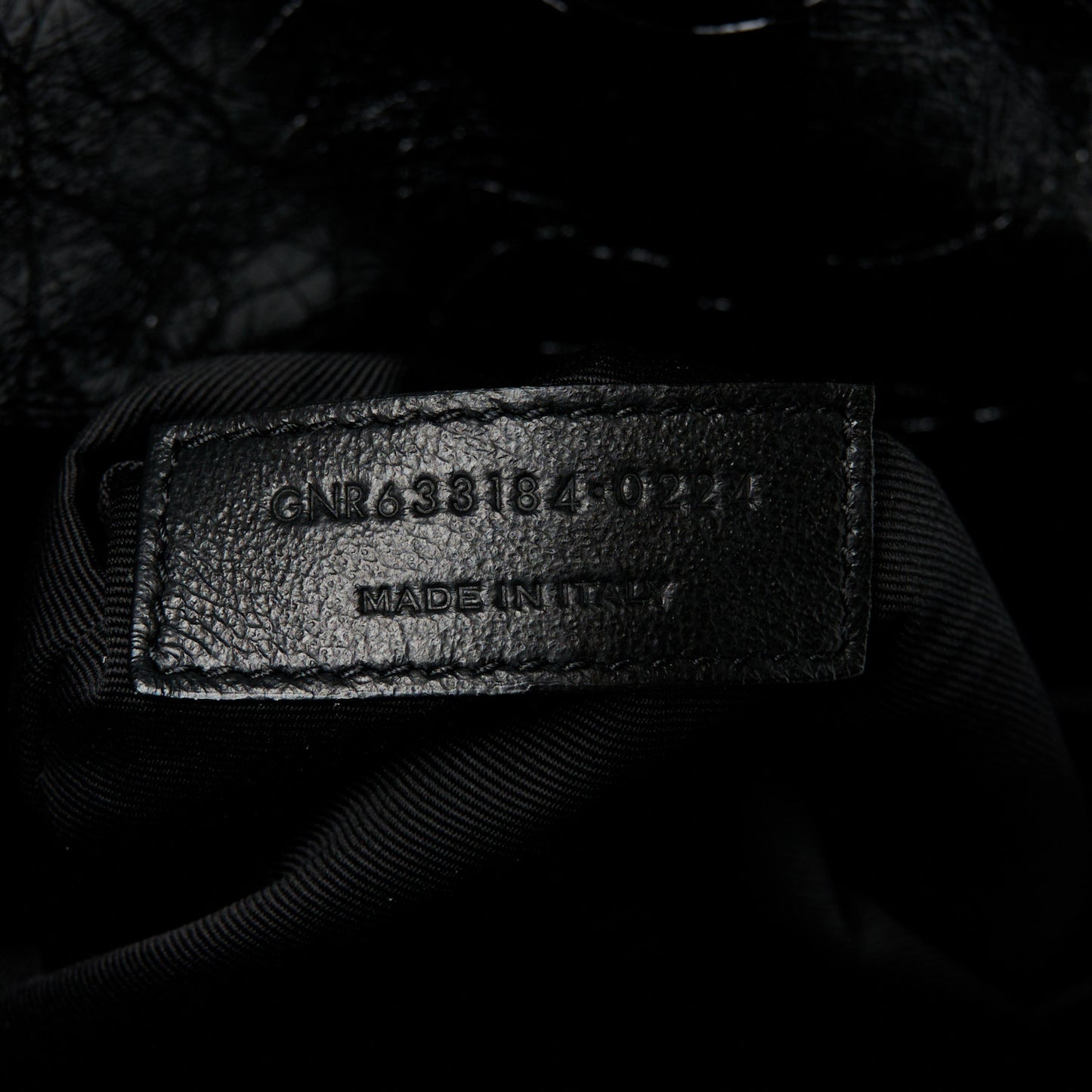 Crinkled Calfskin Matelasse Monogram Medium Niki Chain Satchel Black