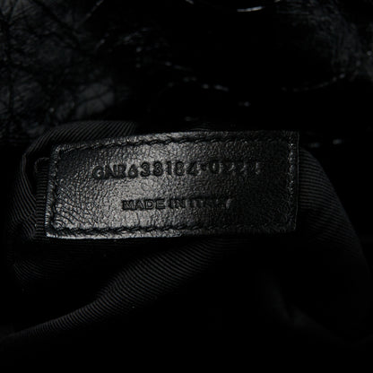 Saint Laurent Crinkled Calfskin Matelasse Monogram Medium Niki Chain Satchel Black 7 of 10