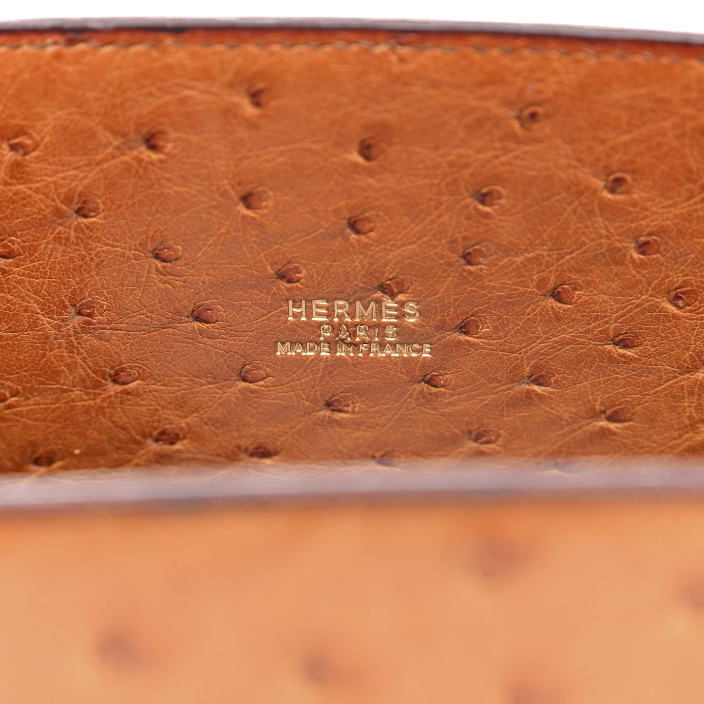 Ostrich Kelly Sport PM Gold