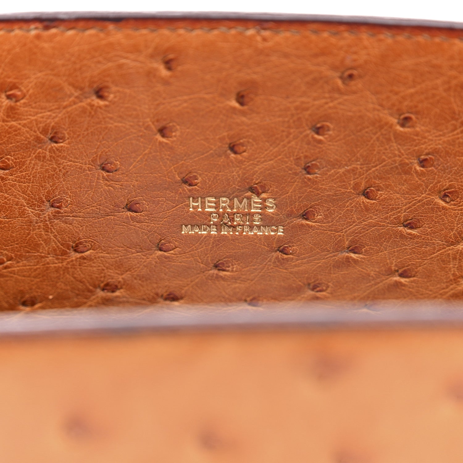Hermes Ostrich Kelly Sport PM Gold 6 of 13