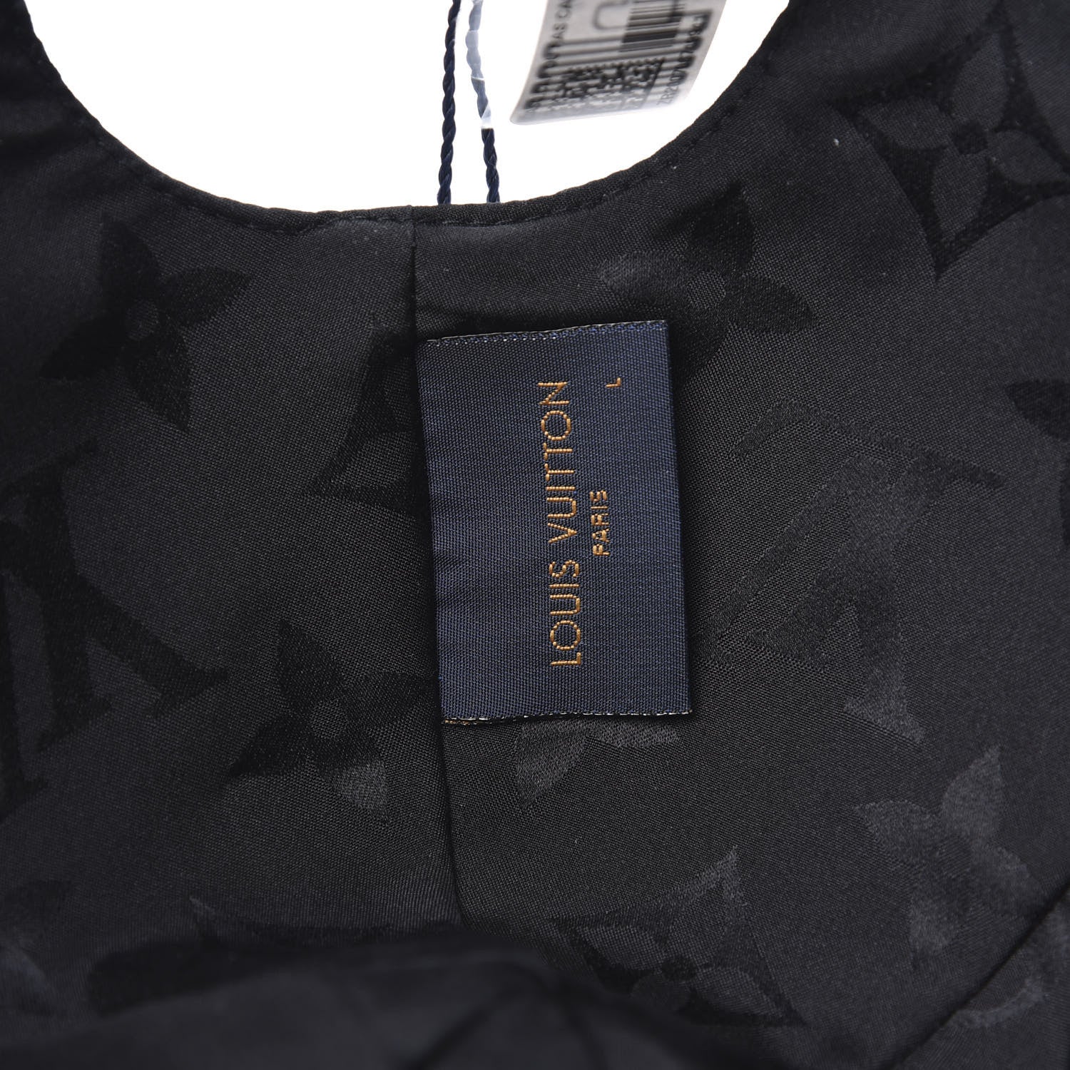 Louis Vuitton Polyester Silk Monogram LV Get Ready Cap L Black 5 of 6