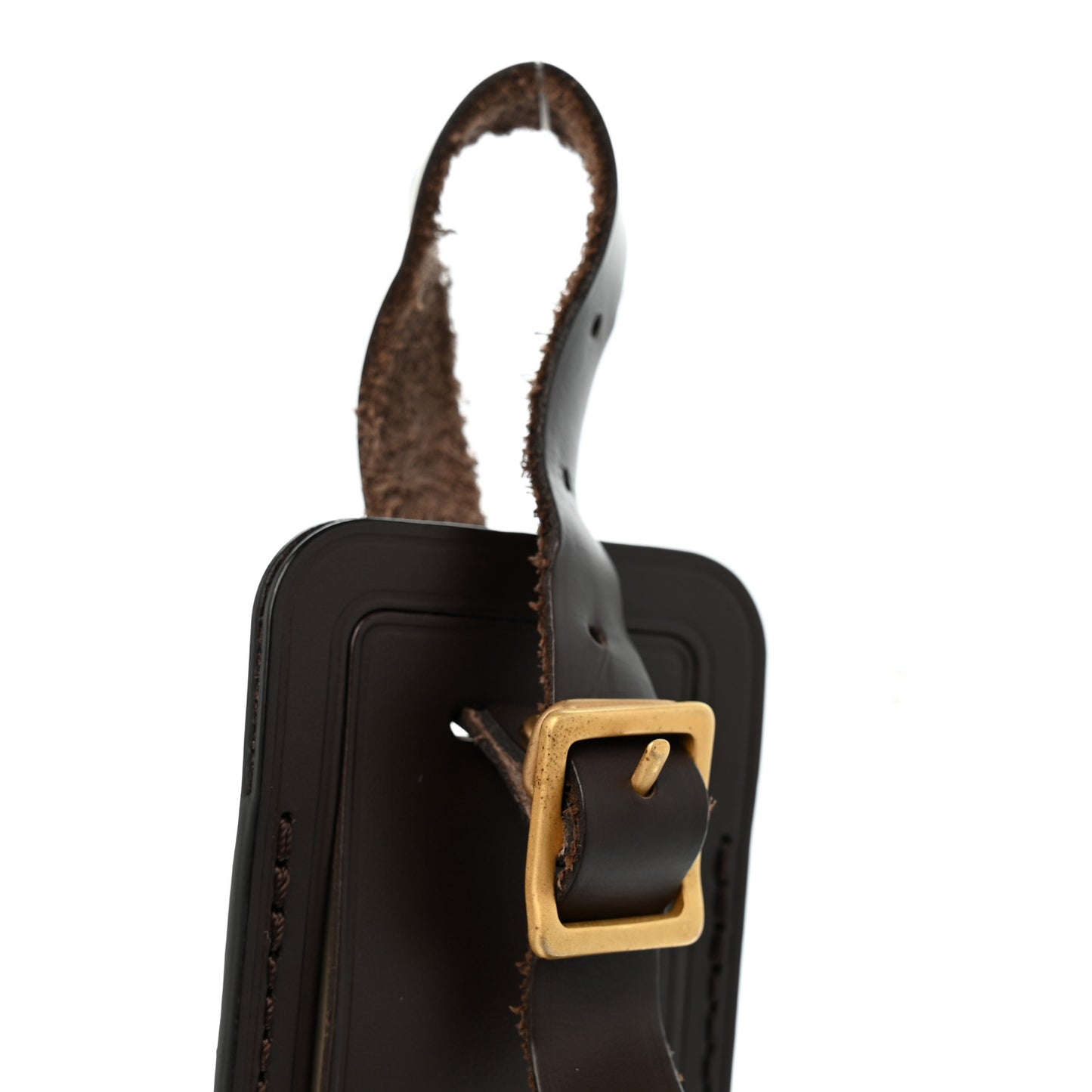 Calfskin Luggage Tag Ebene