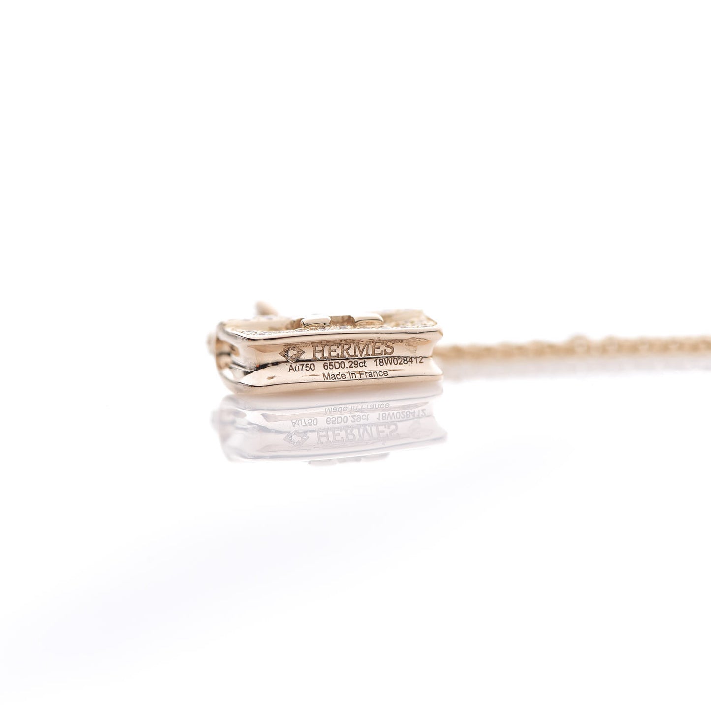 18K Rose Gold Diamond Constance Amulette Pendant Necklace