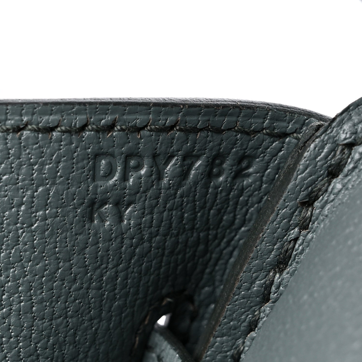 Hermes Togo Birkin 30 Vert Amande 7 of 11