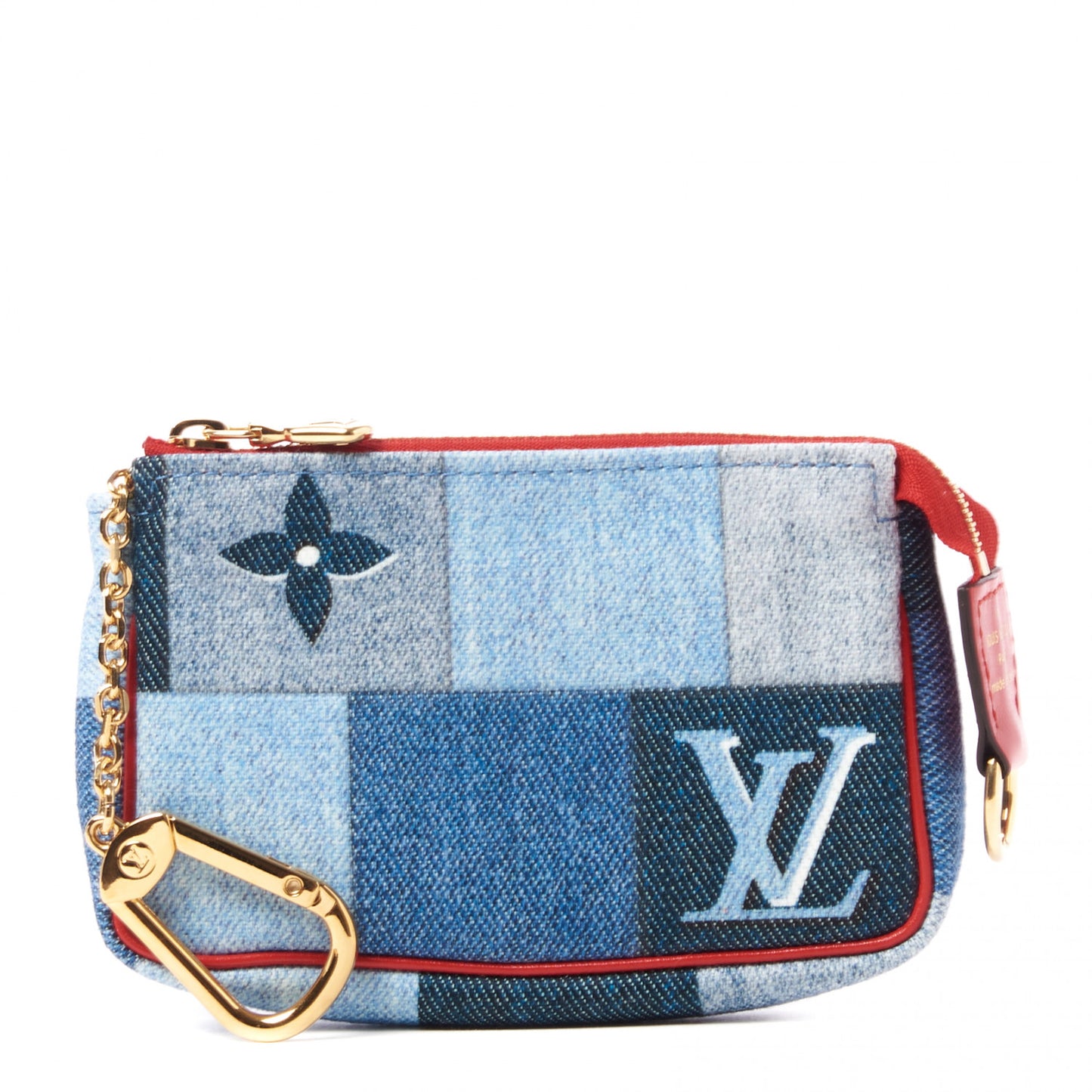 Denim Micro Pochette Accessories Denim Rouge