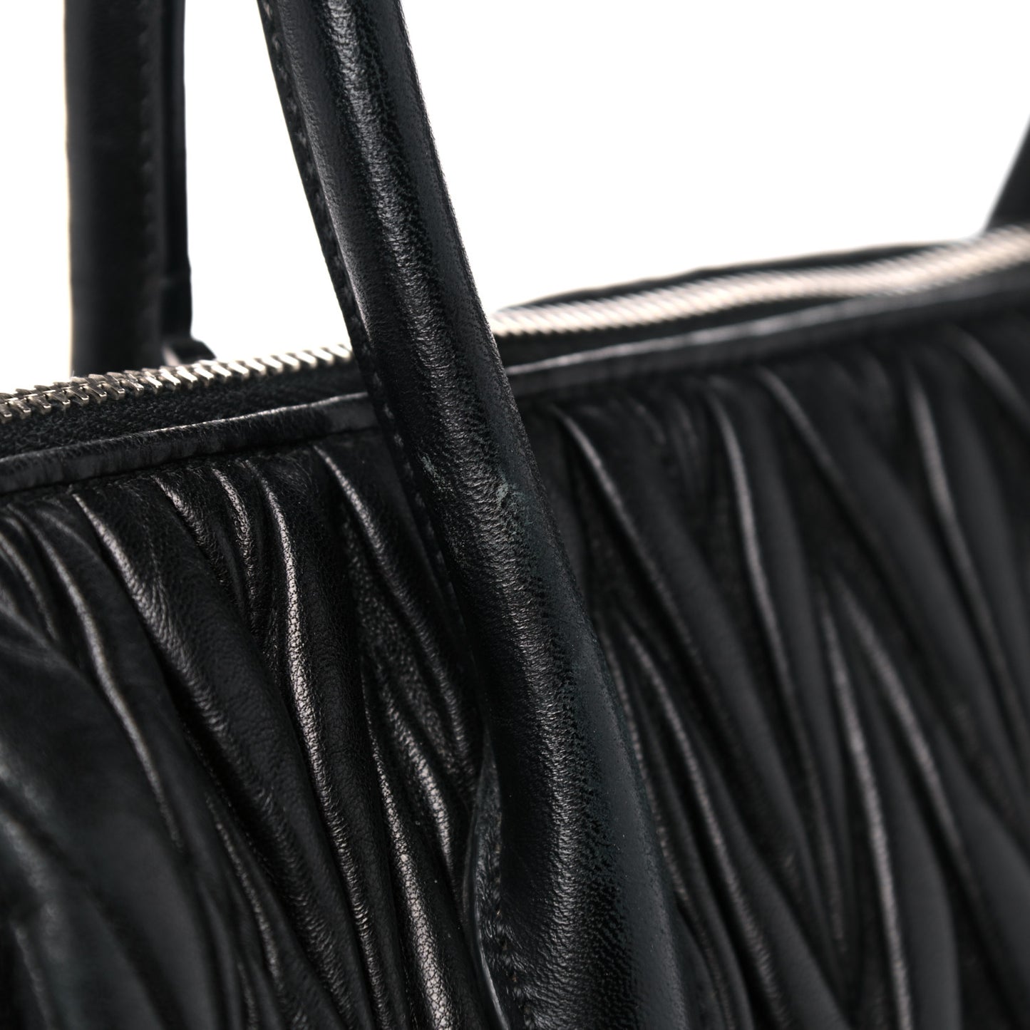Nappa Matelasse Tote Black