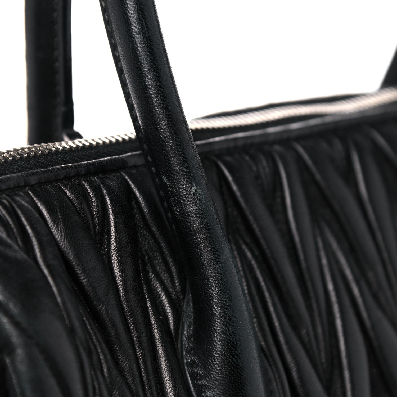 Miu Miu Nappa Matelasse Tote Black 18 of 23