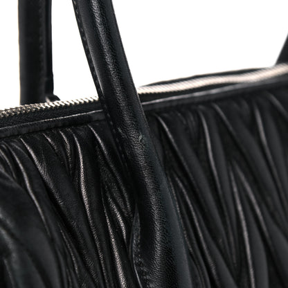 Miu Miu Nappa Matelasse Tote Black 18 of 23