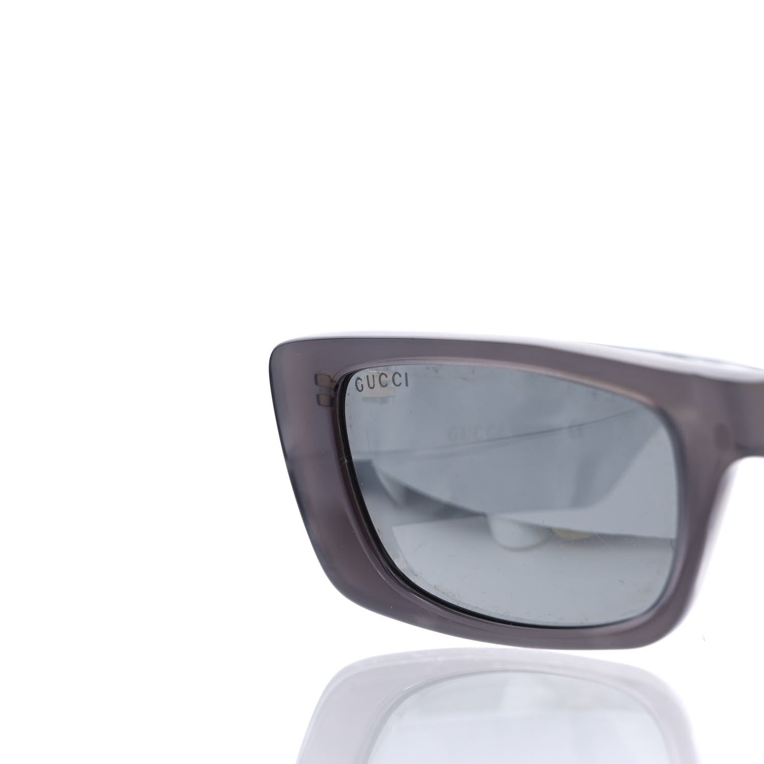 Gucci Acetate Rectangular GG0516S Sunglasses Grey Gold 5 of 9