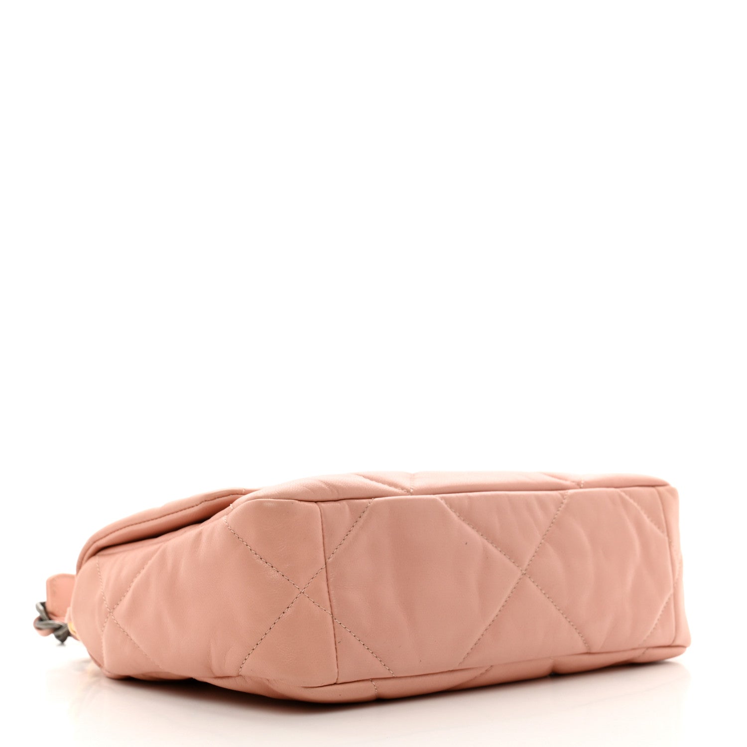 Chanel Goatskin Quilted Medium Chanel 19 Flap Light Pink 4 of 10