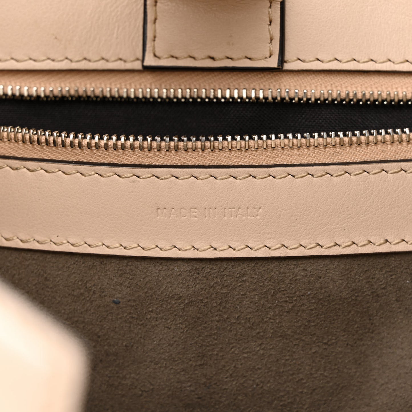 Vitello Century Opaco F is Fendi Bi-Color Small Runaway Satchel Soap Moresco