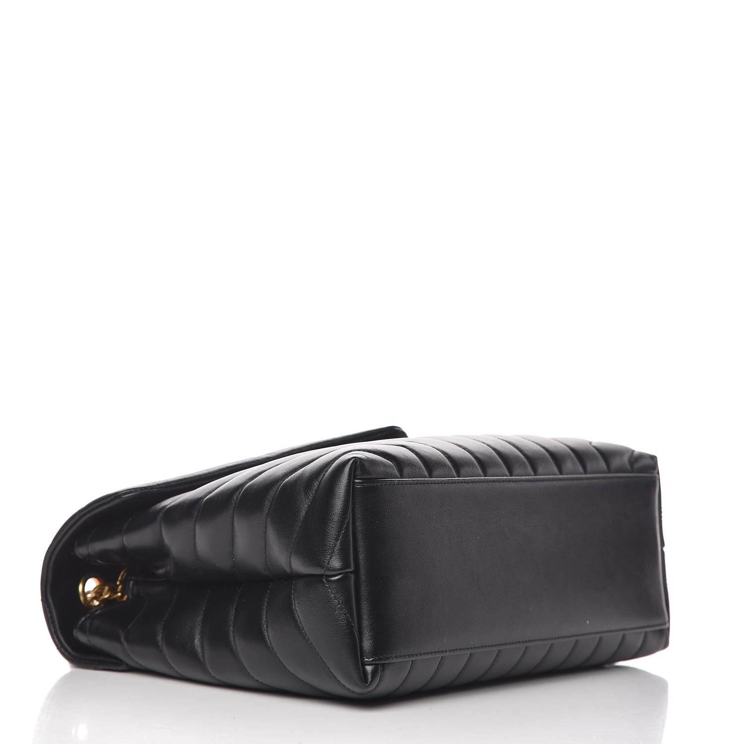 Saint Laurent Calfskin Y Quilted Monogram Medium Loulou Chain Satchel Black 4 of 12