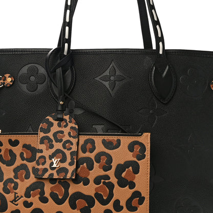 Louis Vuitton Empreinte Monogram Giant Wild At Heart Neverfull MM Black 7 of 9