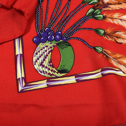 Hermes Cashmere Silk Brazil Shawl 140 3 of 5