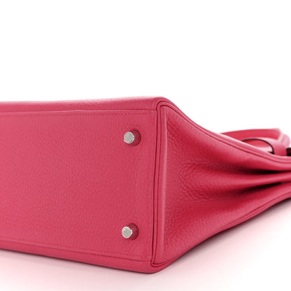 Hermes Taurillon Clemence Kelly Retourne 32 Rose Extreme 10 of 12