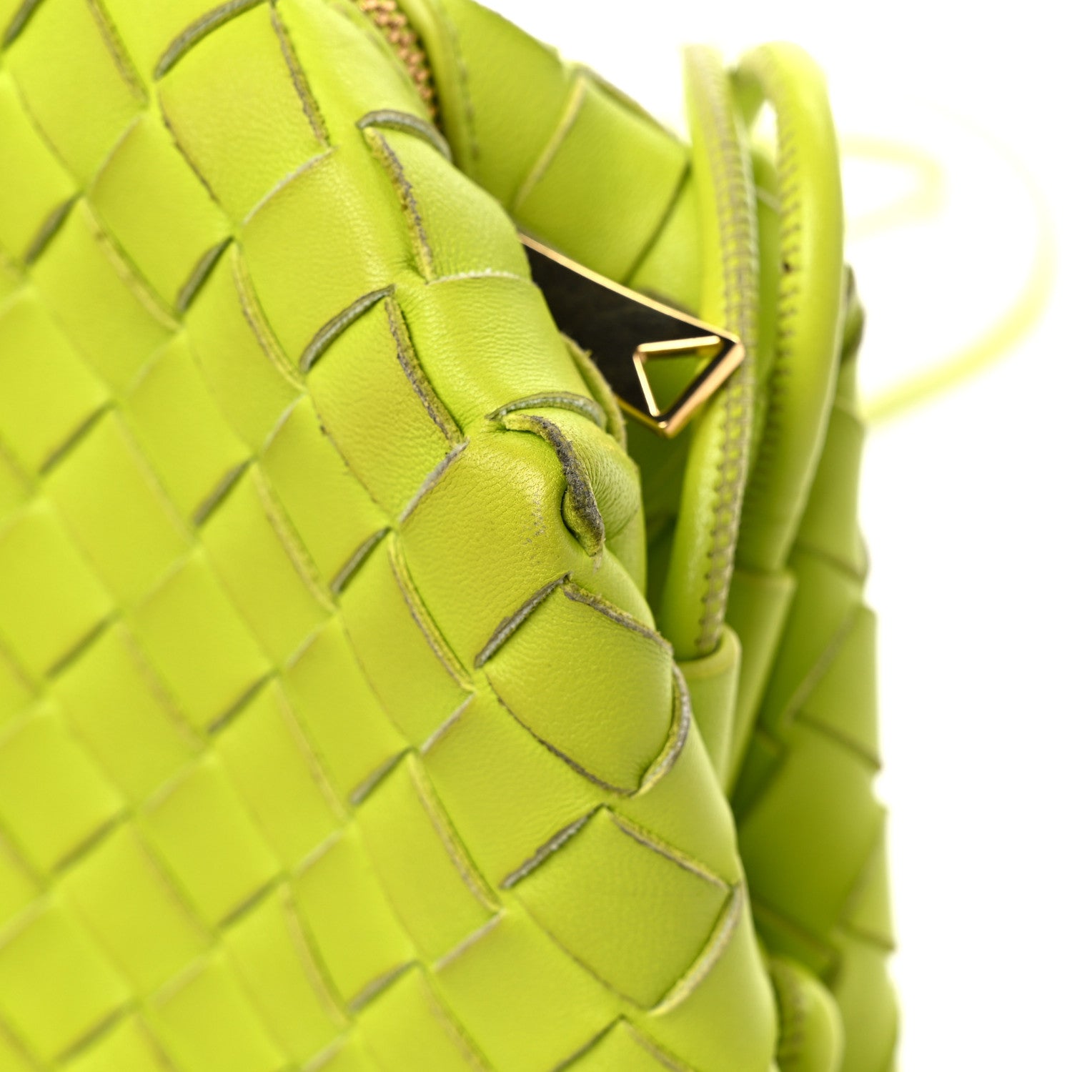 Bottega Veneta Nappa Intrecciato Small Loop Camera Bag Acid Kiwi 12 of 15