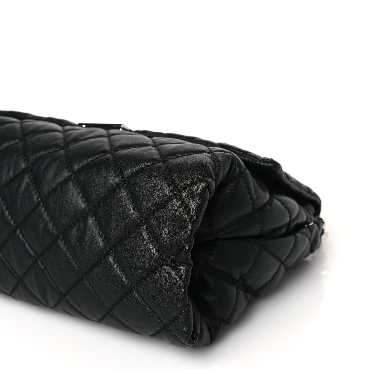Shaggy Deer Quilted Large Beckett Shoulder Bag Black