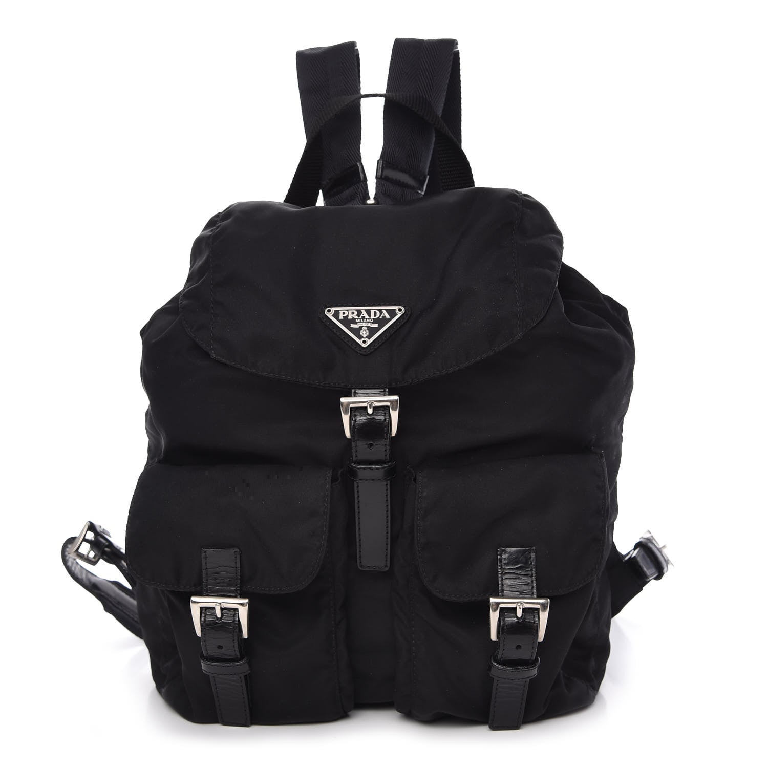 Prada Tessuto Nylon Vela Small Backpack Black 1 of 10