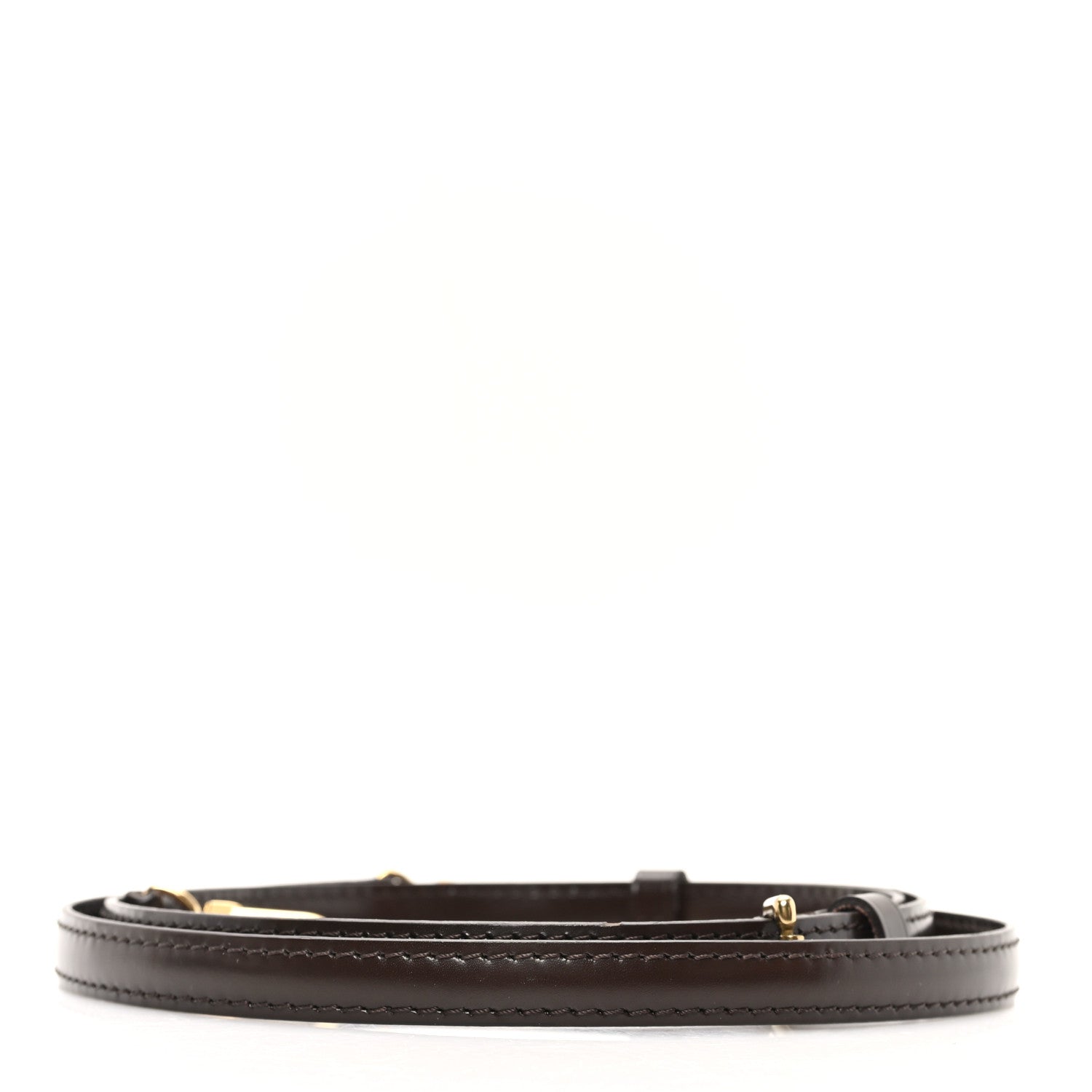 Louis Vuitton Calfskin 16mm Adjustable Shoulder Strap Brown 2 of 4