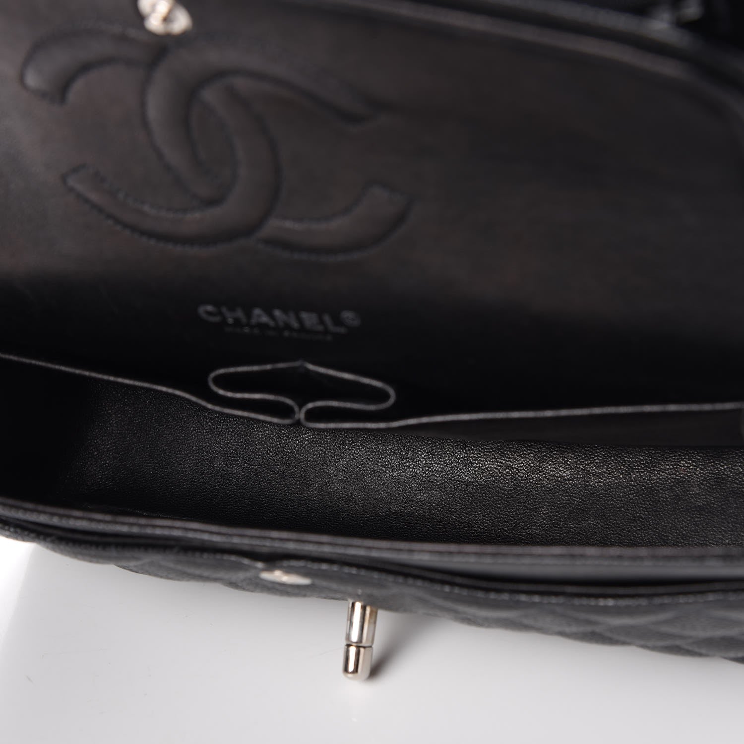 Chanel Caviar Quilted Medium Double Flap Black 6 of 13