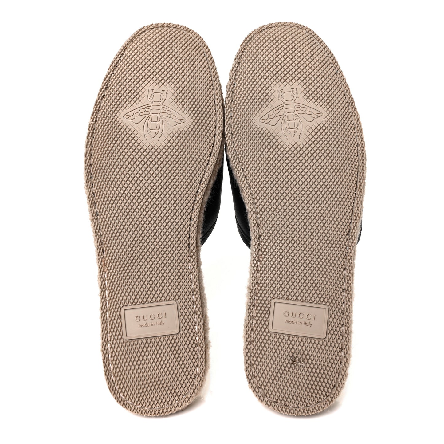 Nappa Wool Womens Fria Slippers 39.5 Black Butterscotch