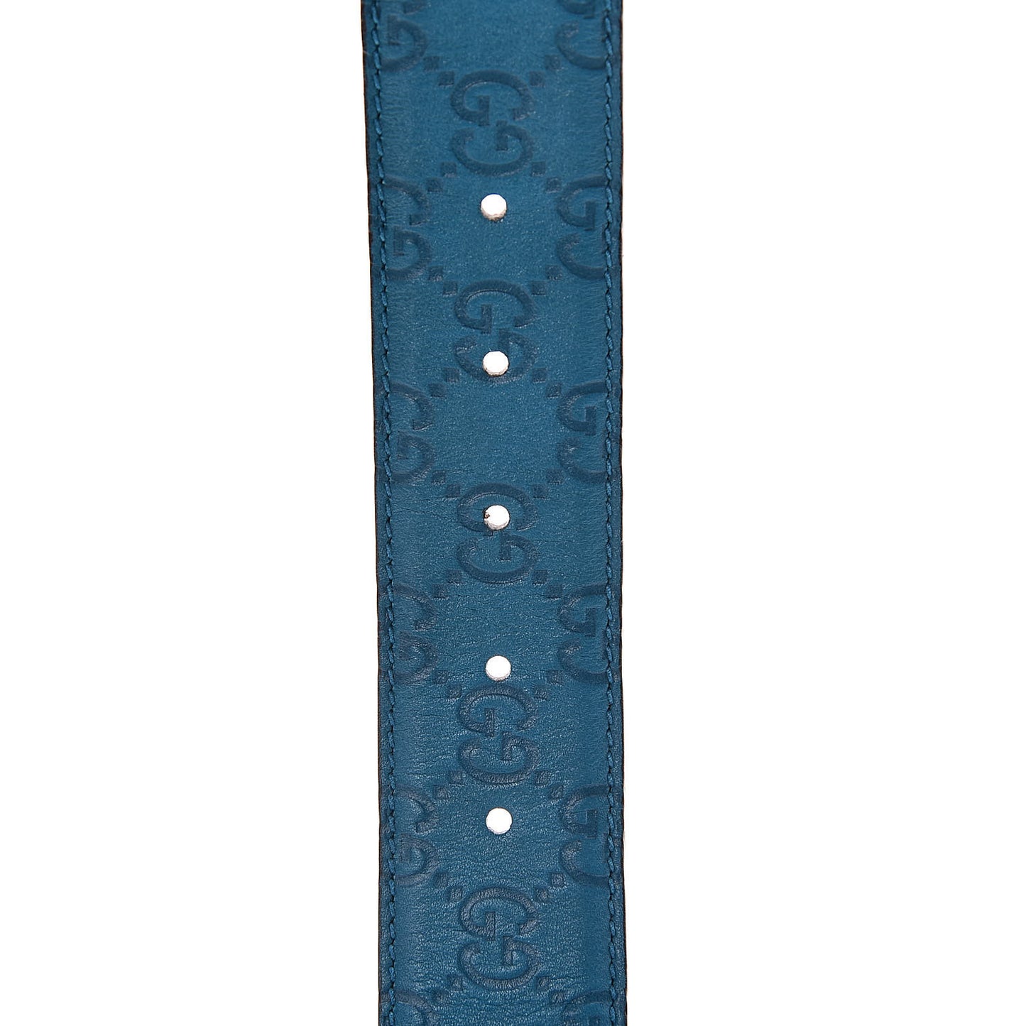 Guccissima Signature Interlocking G 40mm Belt 80 32 Deep Cobalt