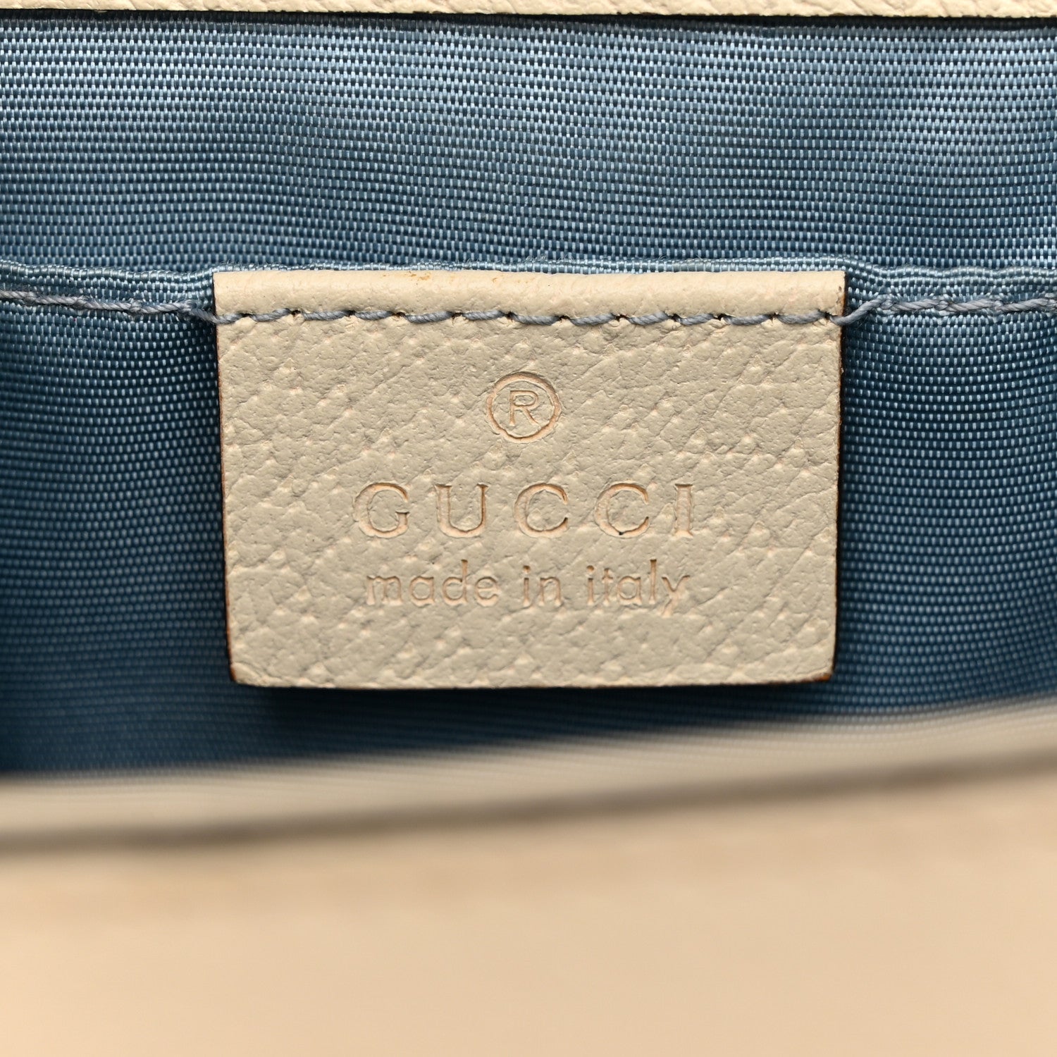 Gucci Grained Calfskin Bee Star Small Padlock Shoulder Bag White 6 of 12