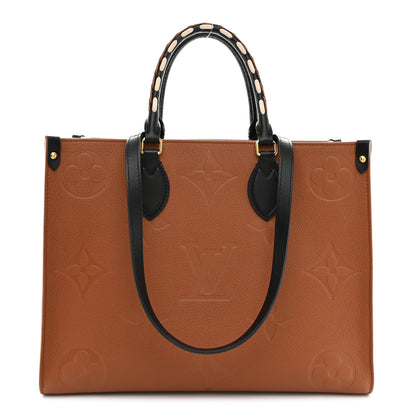 Louis Vuitton Empreinte Monogram Giant Wild At Heart Onthego MM Caramel 1 of 12