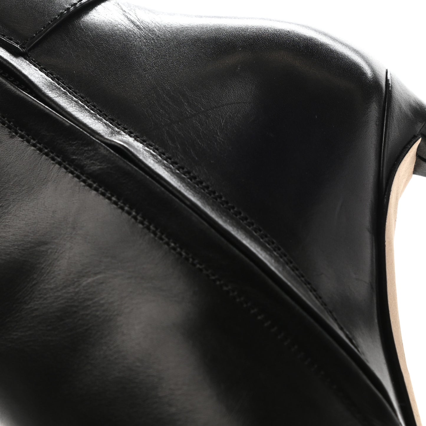 Calfskin Blason Low Boots 39.5 Black