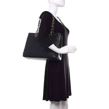 Chanel Caviar Quilted Grand Shopping Tote GST Black 2 of 11