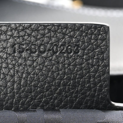 Christian Dior Grained Calfskin Saddle Messenger Bag With Strap Black 7 of 10