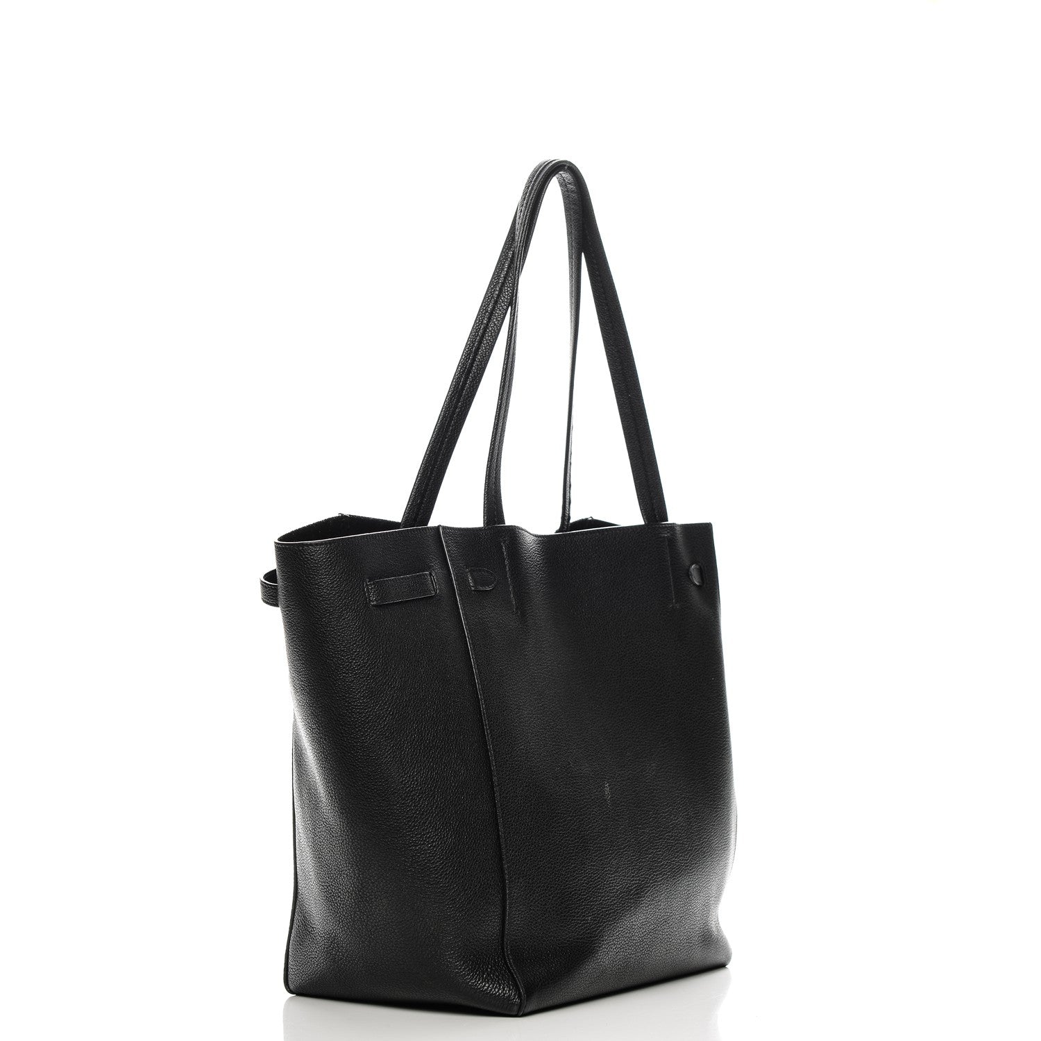 Celine Soft Grained Calfskin Small Belt Cabas Phantom Black 3 of 9