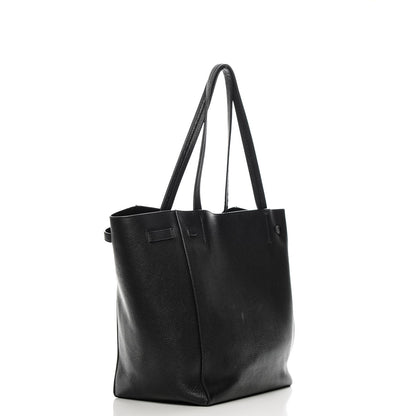 Celine Soft Grained Calfskin Small Belt Cabas Phantom Black 3 of 9