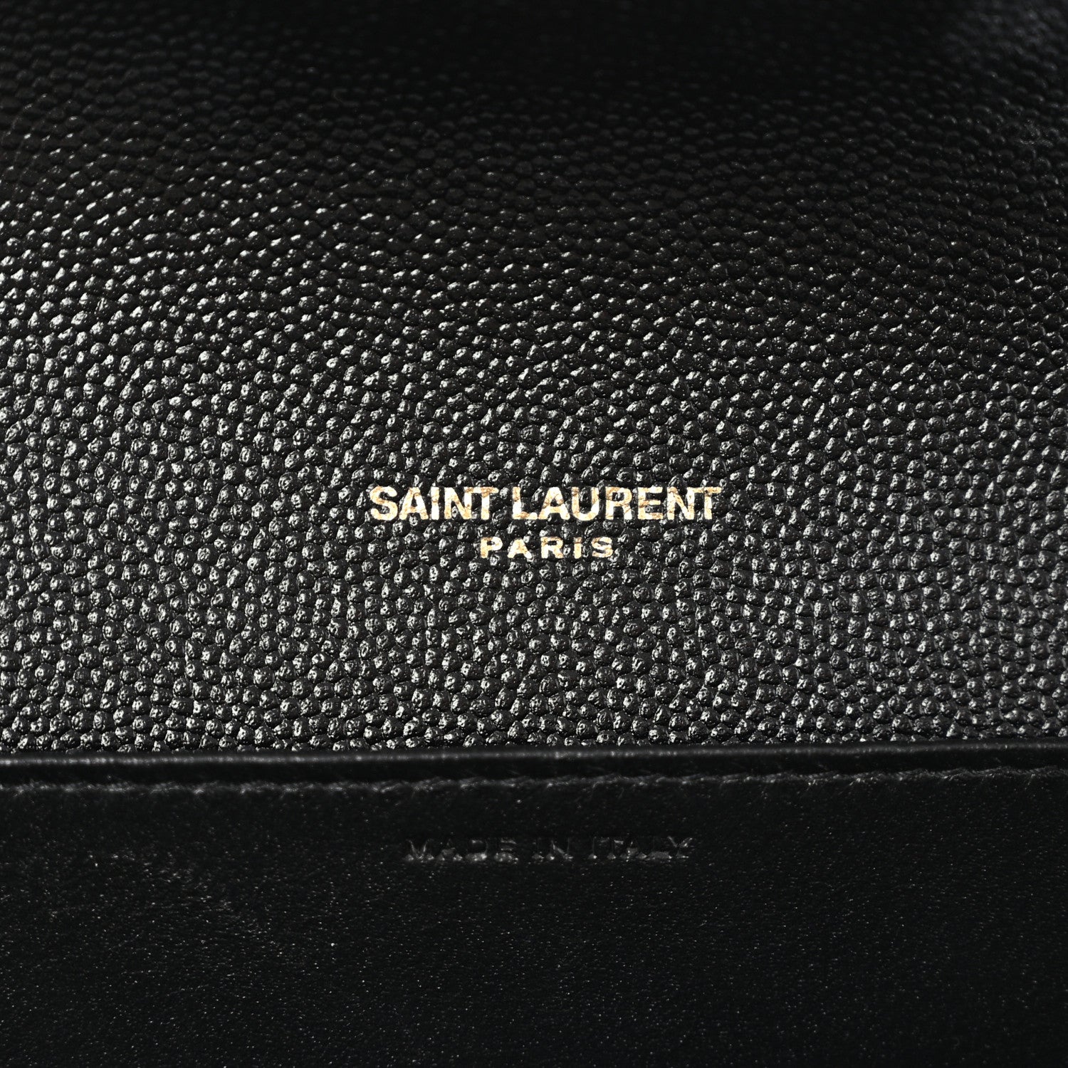 Saint Laurent Grain de Poudre Uptown Chain Wallet Black 7 of 11