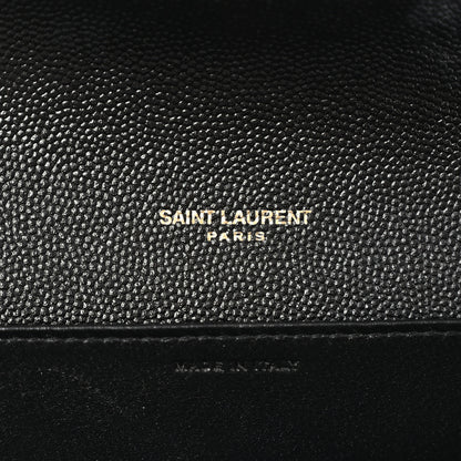Saint Laurent Grain de Poudre Uptown Chain Wallet Black 7 of 11