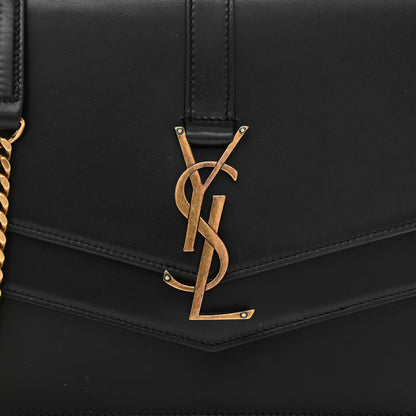 Saint Laurent Smooth Calfskin Monogram Medium Sulpice Shoulder Bag Black 9 of 13