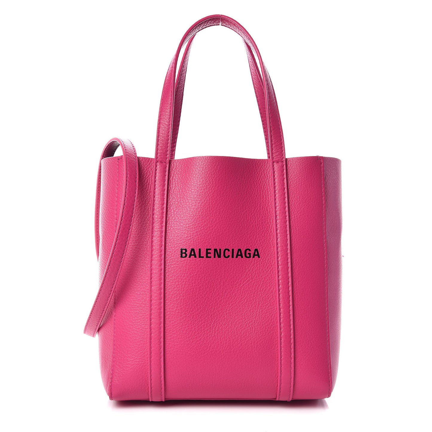Calfskin XXS Everyday Tote Rose Magenta Black