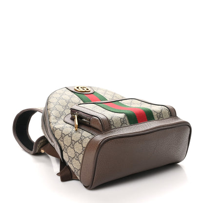 Gucci GG Supreme Monogram Calfskin Web Small Ophidia Day Backpack Beige Ebony New Acero 4 of 10